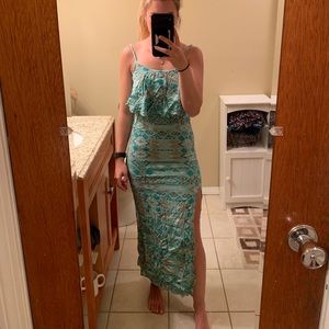 Tribal Print Maxi Dress